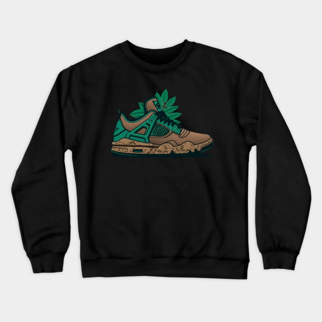 Step into Sustainability with Our Cartoon Style Sneaker Crewneck Sweatshirt by Greenbubble